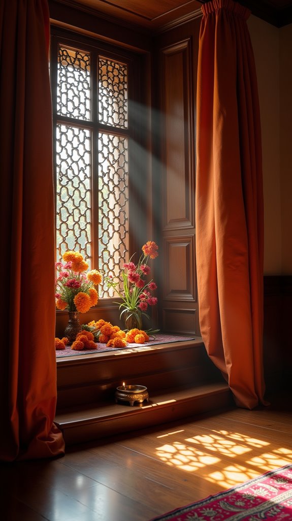 elegant privacy for pooja