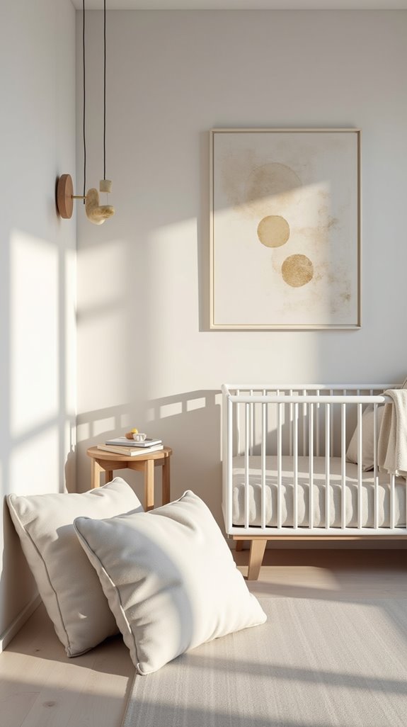 elegant serene nursery design