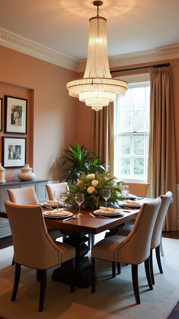 elevate dining with chandeliers