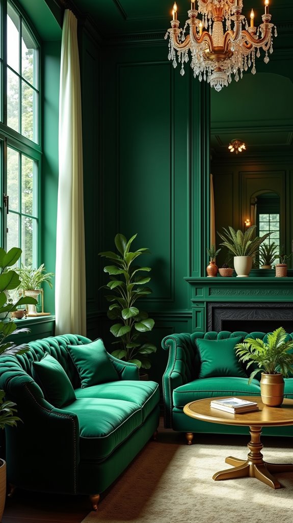 emerald elegance enhances decor