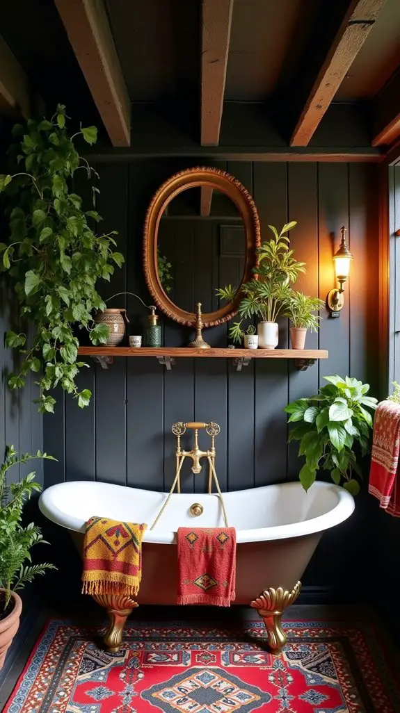 enchanting bohemian bathroom retreat