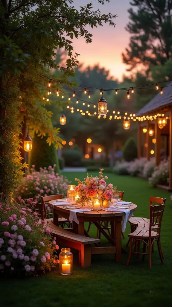 enchanting garden party illumination