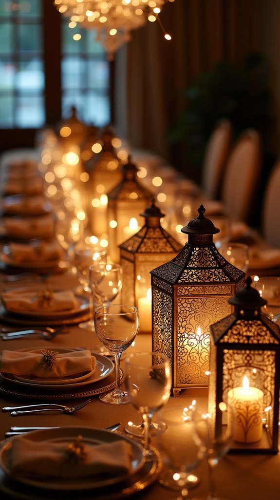 enchanting lanterns with lights