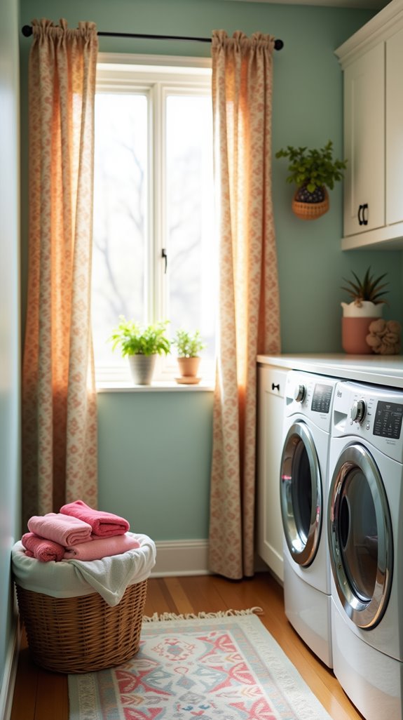 enhance laundry room aesthetics