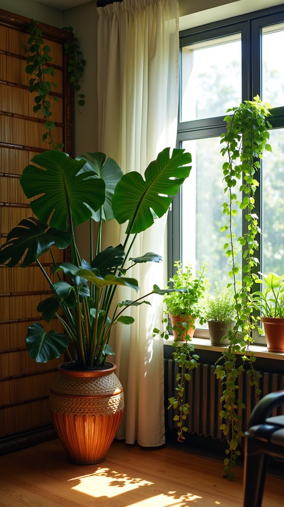 enhance space with greenery