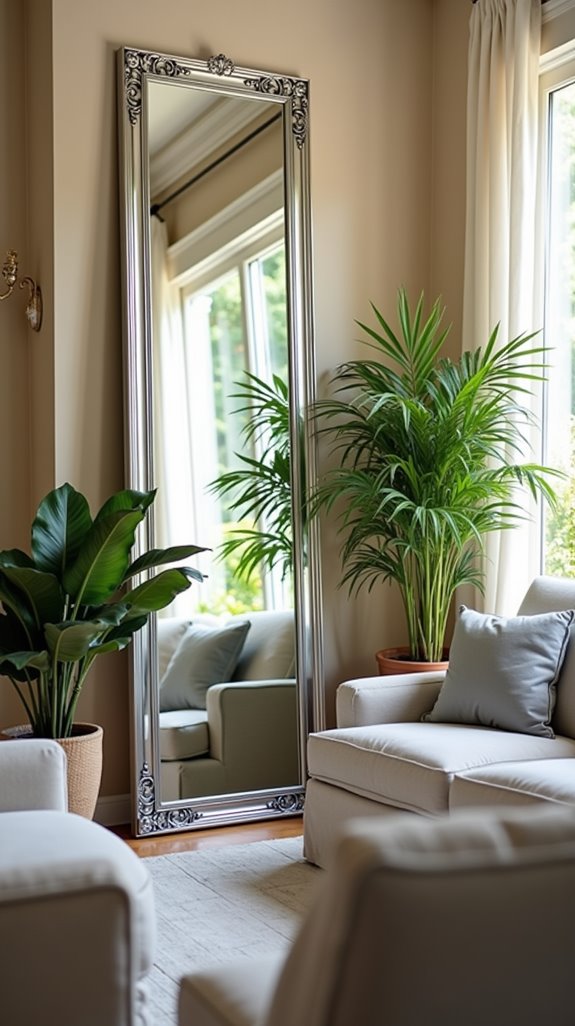 enhance space with mirrors