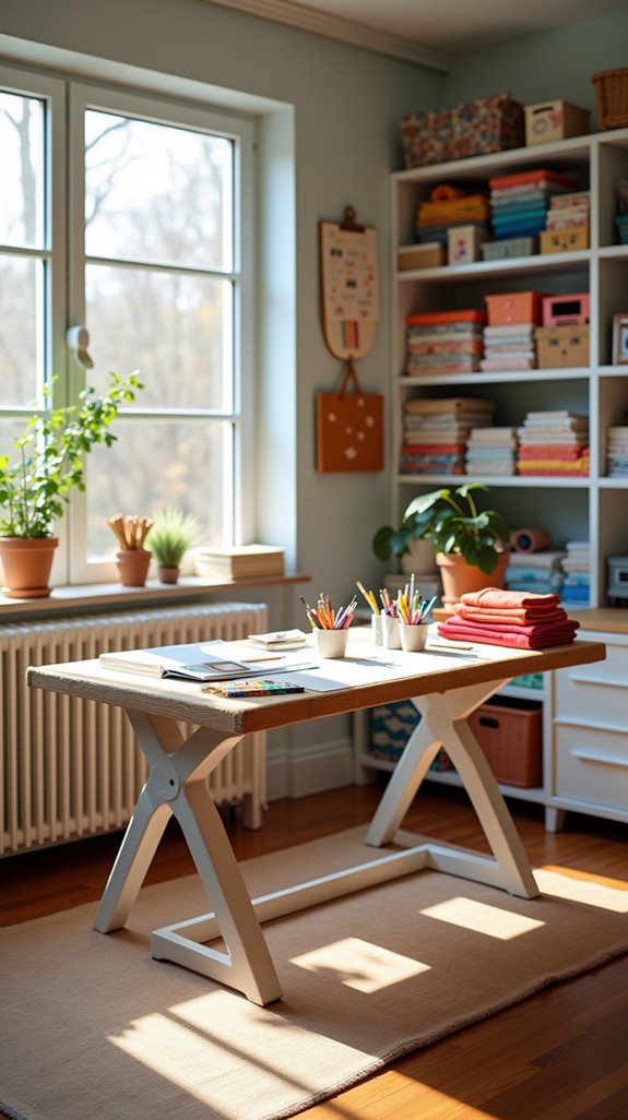 foldable craft table design