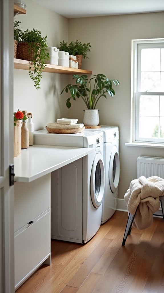 folding countertop for laundry