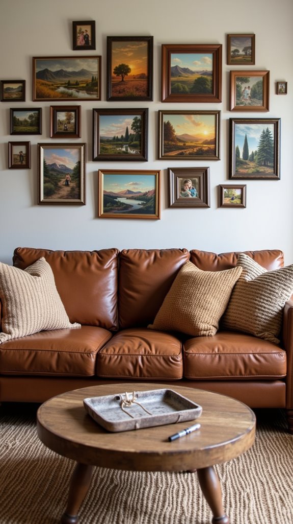 gallery wall personalizes living space
