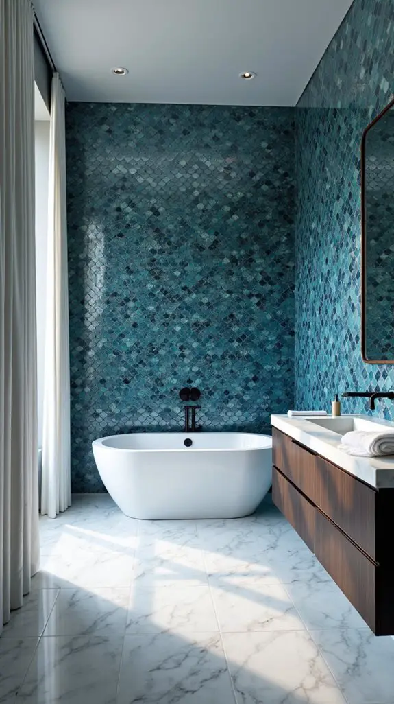 gleaming glass tiles elegance