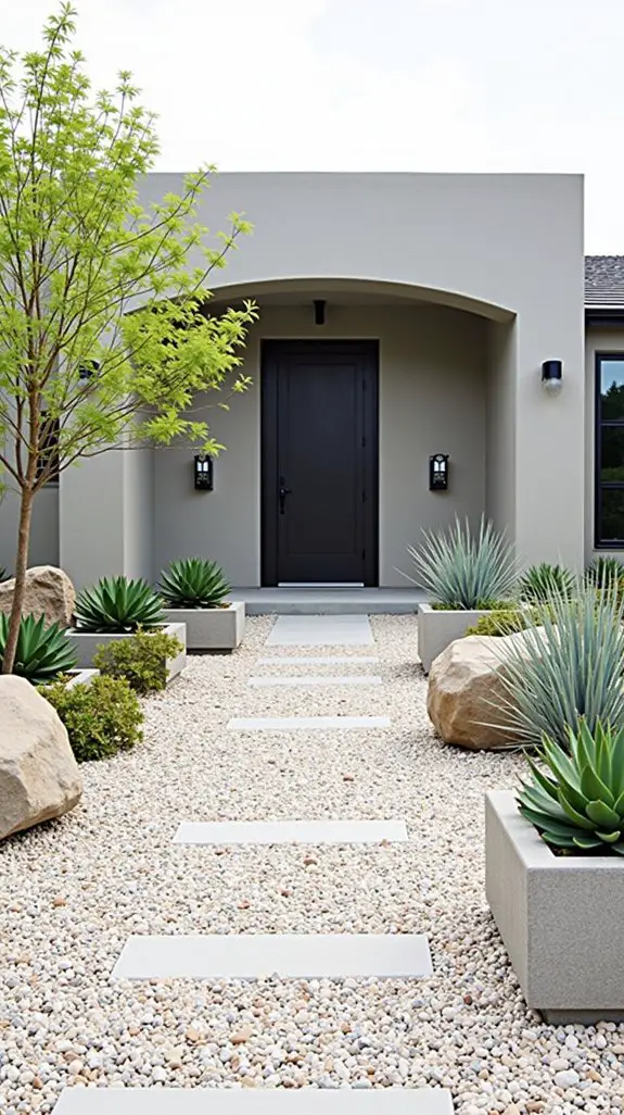 gravel for minimalist landscaping