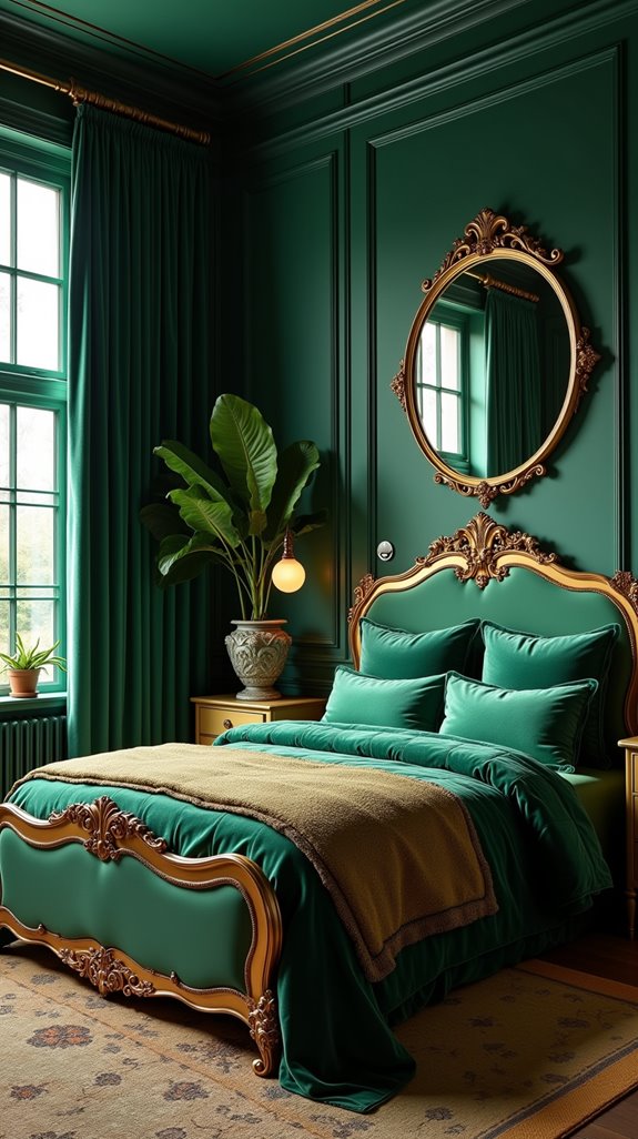 green and gold elegance