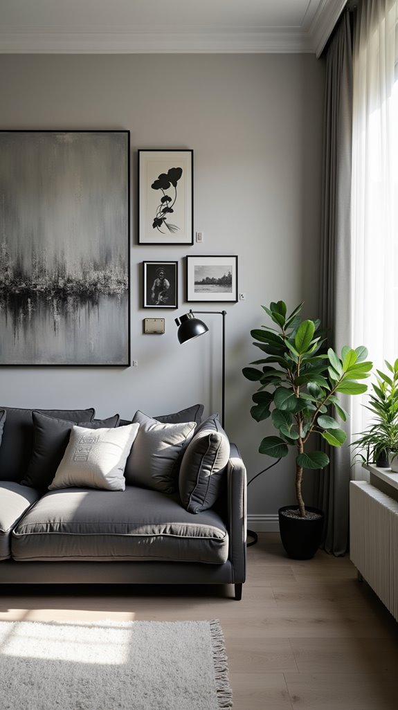 grey wall art ideas