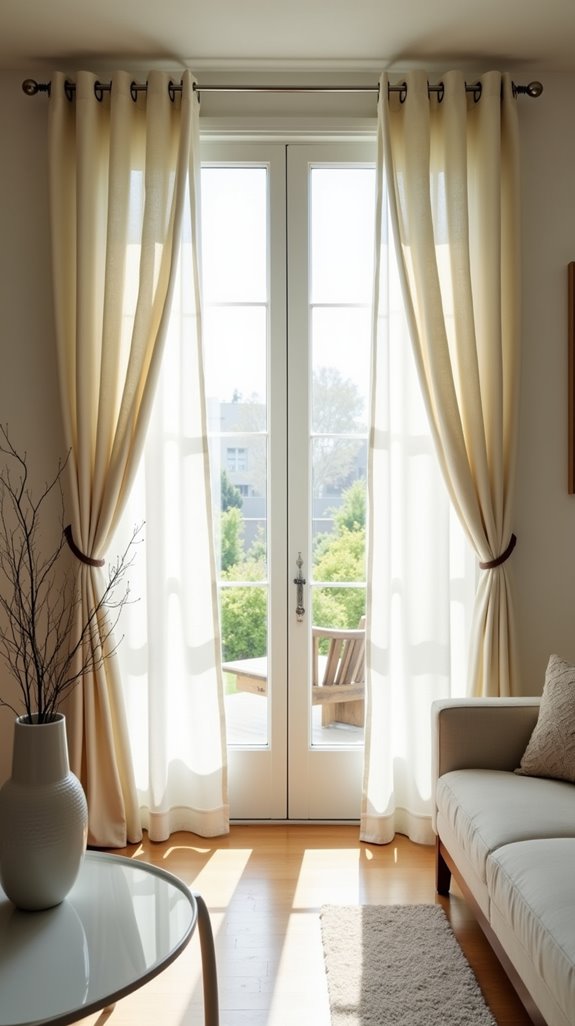 grommet top curtains enhance decor