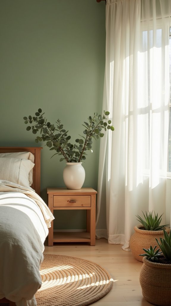 harmonious greens and neutrals