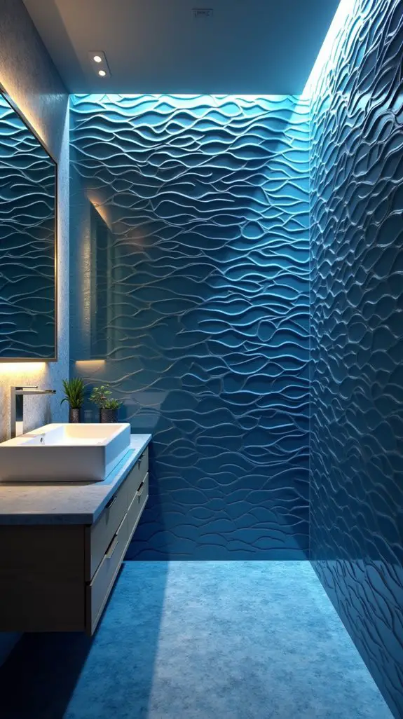 illuminate blue tile elegance