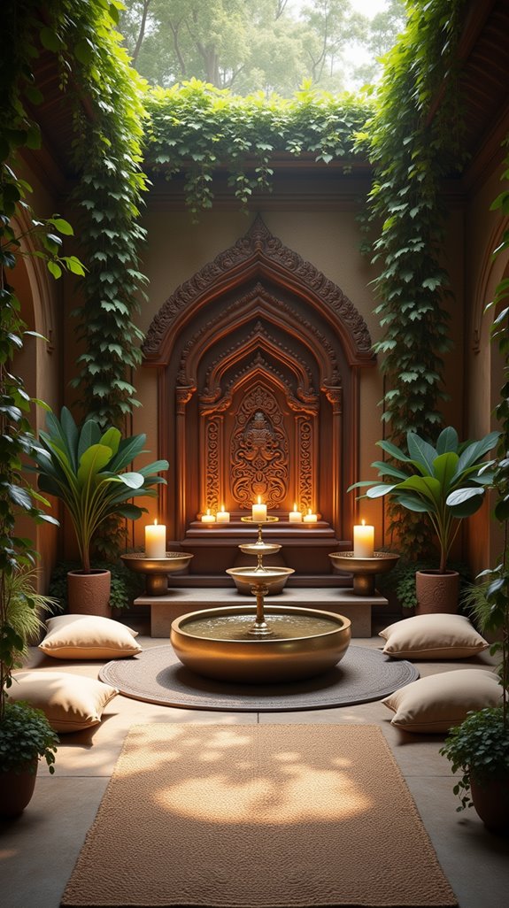 indoor spiritual garden retreat