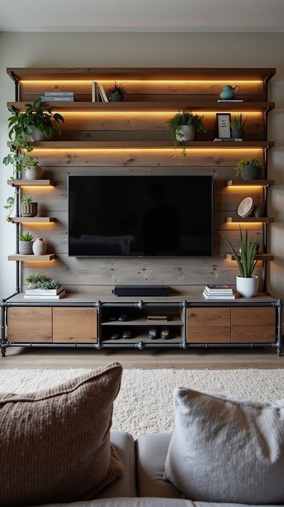 industrial chic shelving solution
