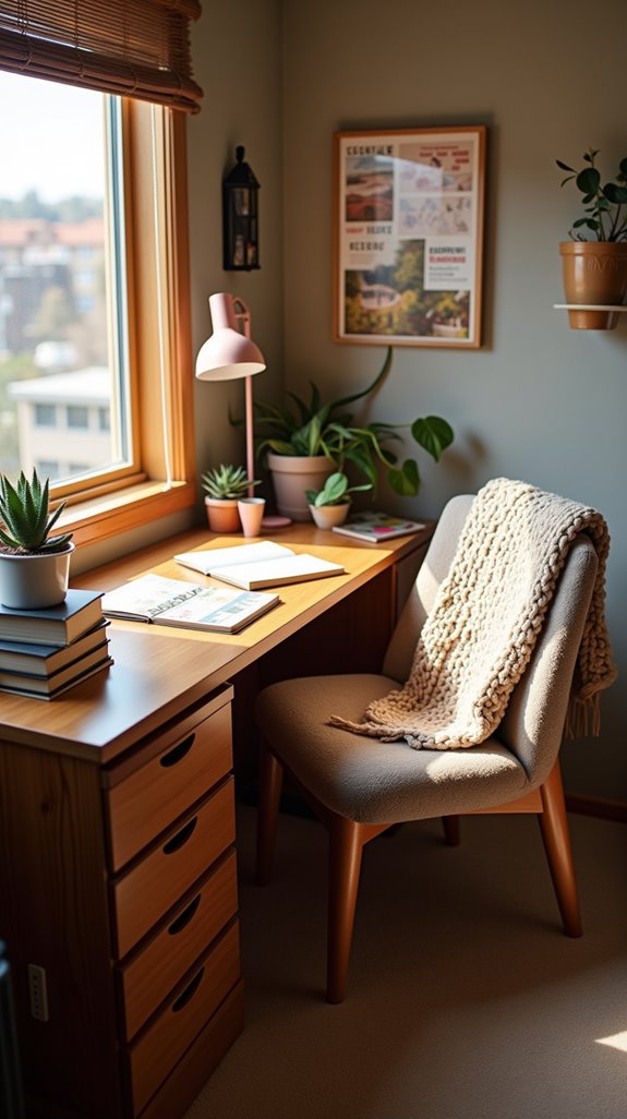 inspiring organized study space