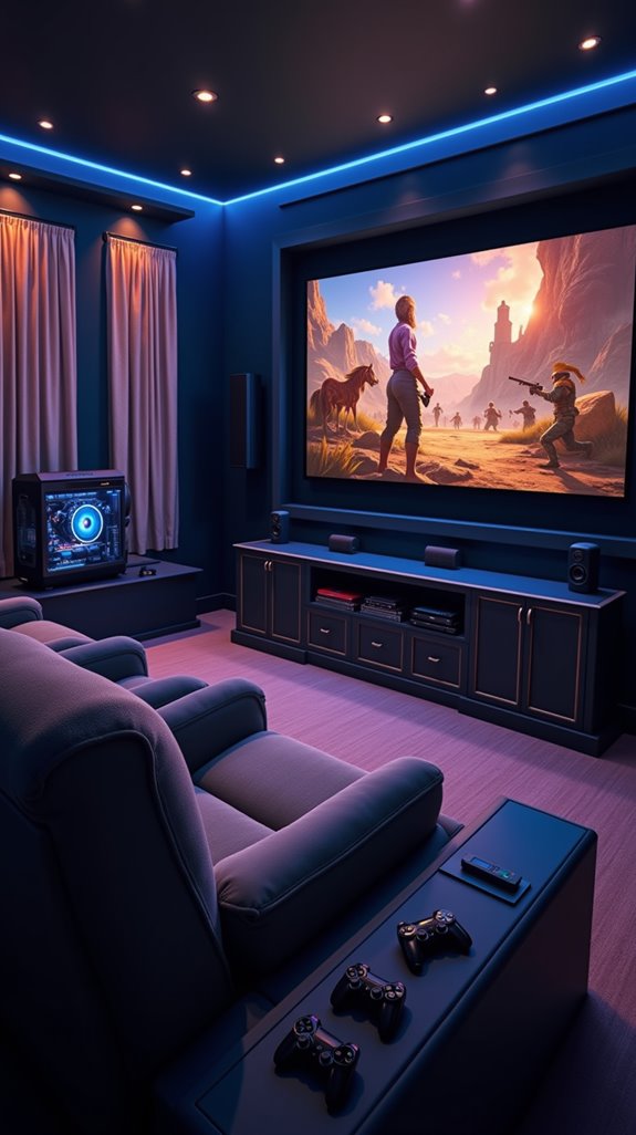 interactive gaming theater room