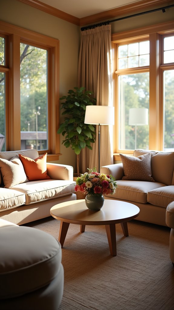 inviting circular seating arrangement