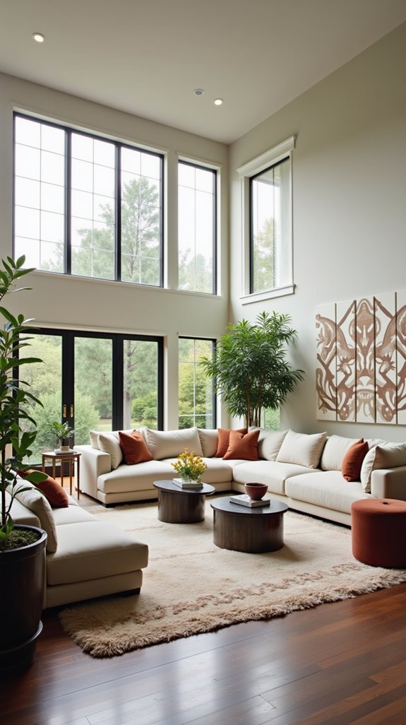 inviting open living spaces