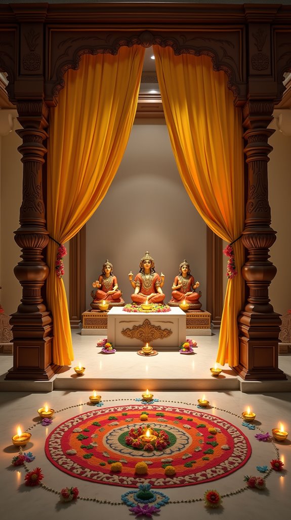 inviting spiritual sanctuary mandap