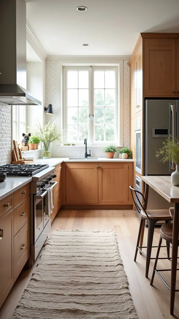 layered rugs enhance ambiance