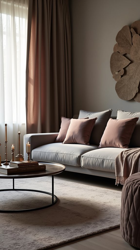 layered rugs enhance decor