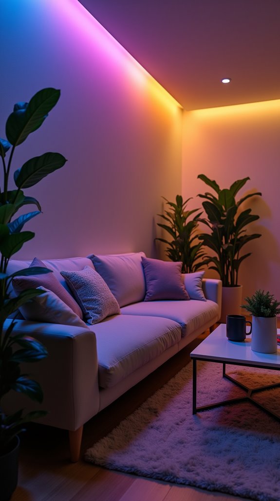 led strip lighting features