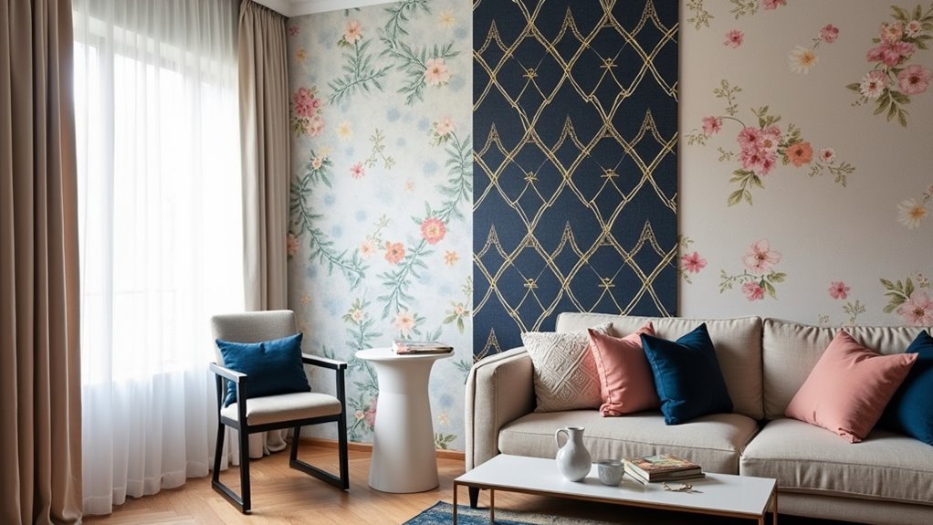 living room wallpaper trends