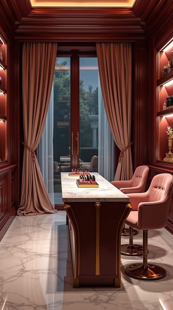 luxe nail room sophistication