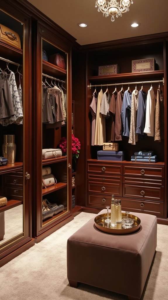 luxurious closet aesthetic enhancements