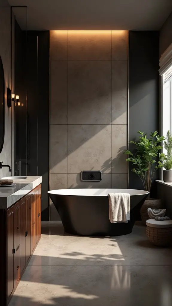 luxurious dark spa experience