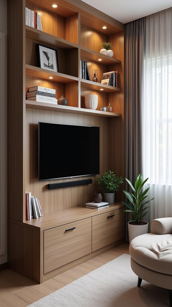 maximize corner entertainment space