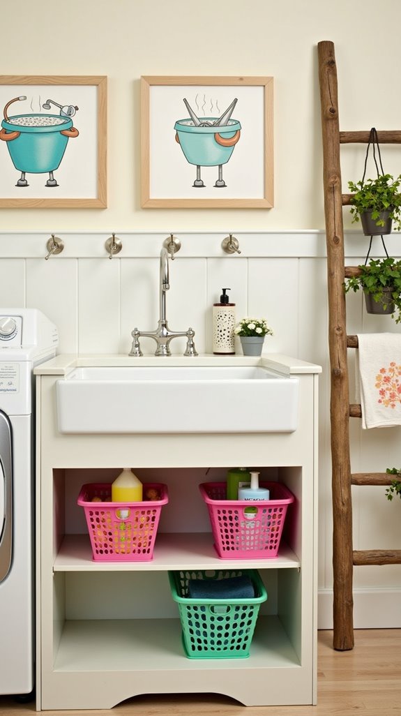 maximize laundry room storage