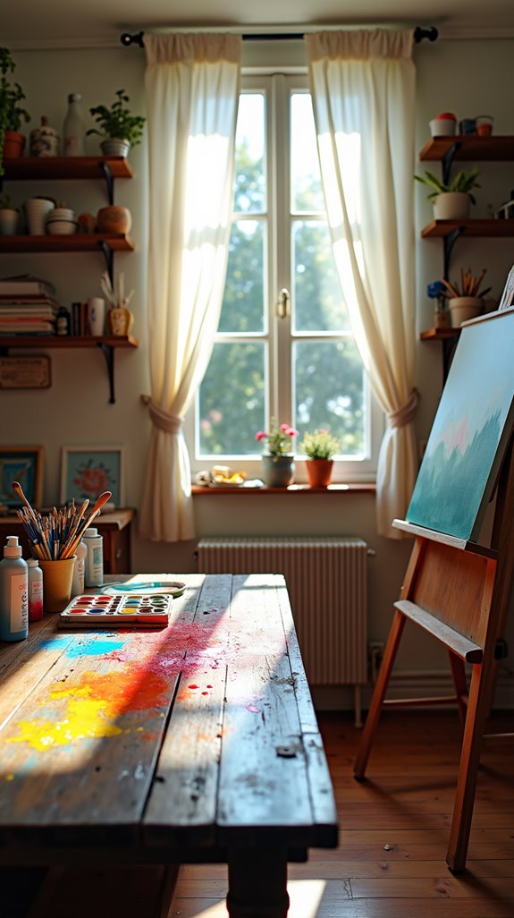 maximize space with shelves