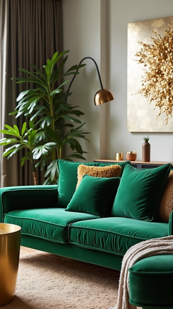 metallic accents for sophistication