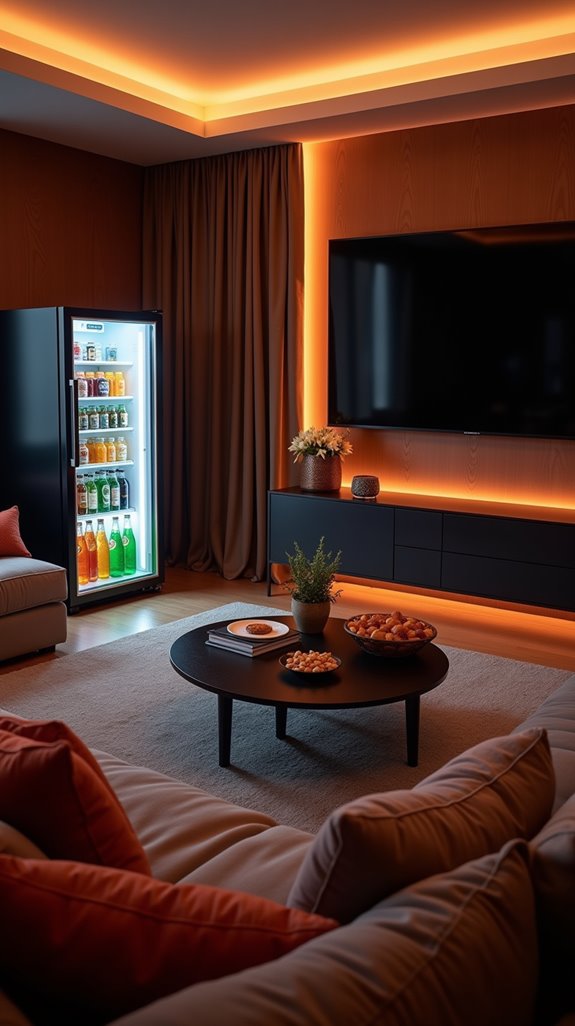 mini fridge for convenience