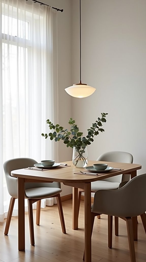 minimalist dining room decor