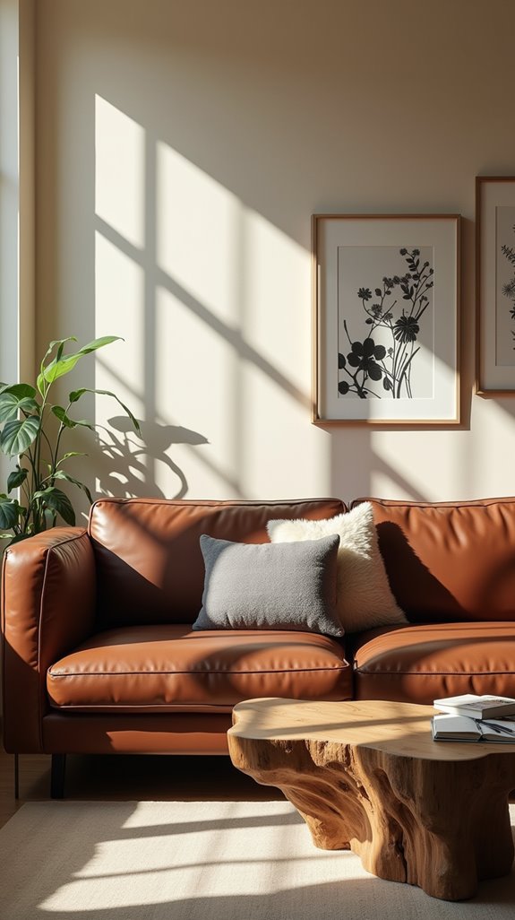 minimalist monochrome living room
