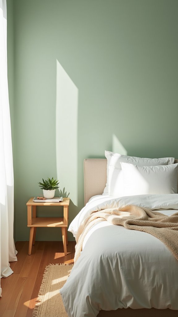 mint green bedroom oasis