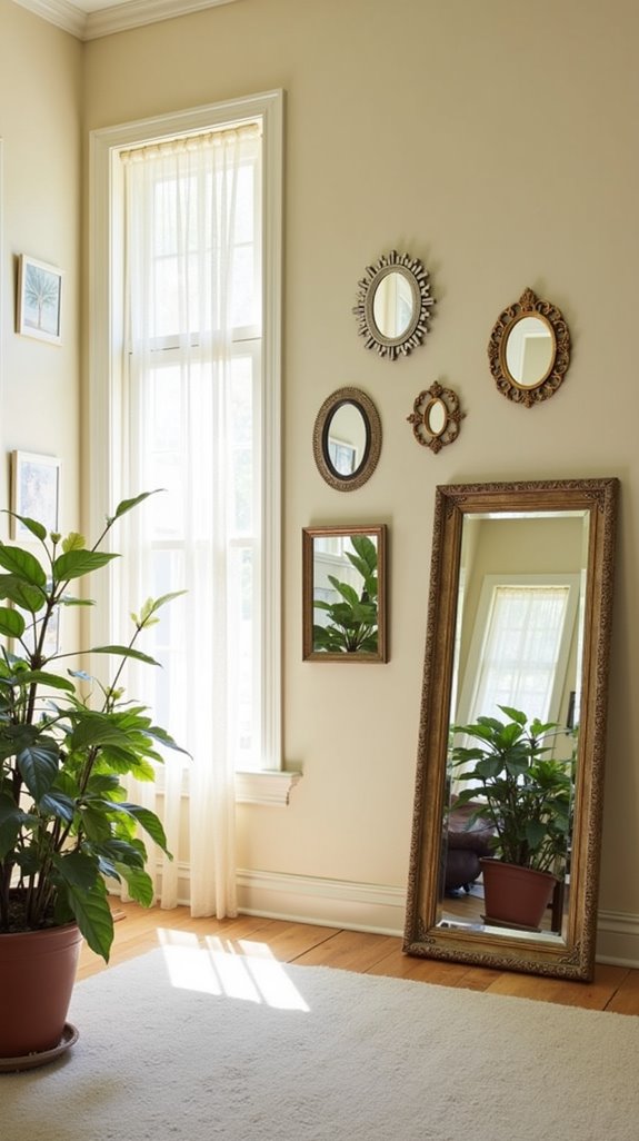 mirrors enhance space depth