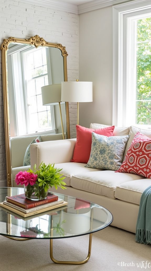 mirrors enhance space illusion