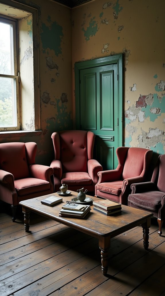 mismatched chairs add charm