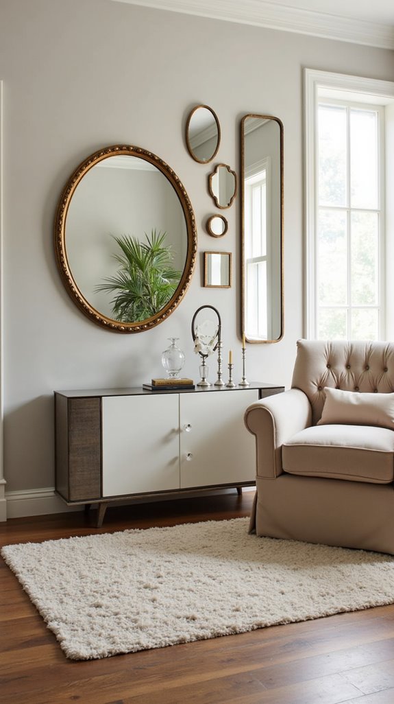 mixed shapes and sizes