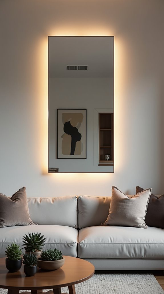 modern backlit mirror benefits
