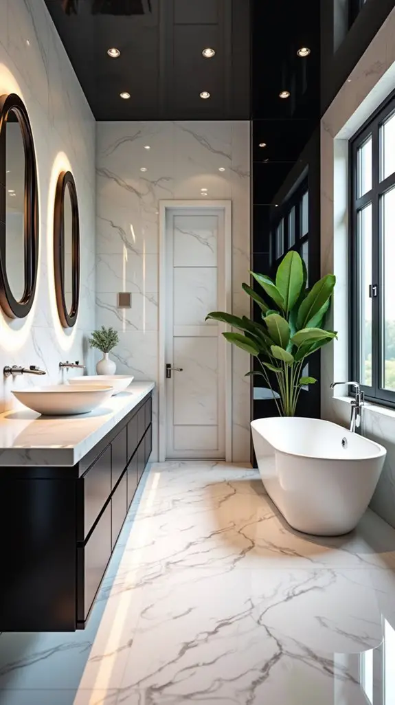 modern black and white contrast