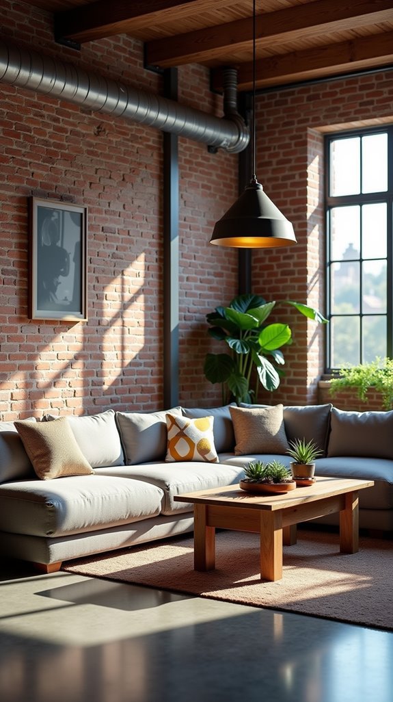 modern industrial living room