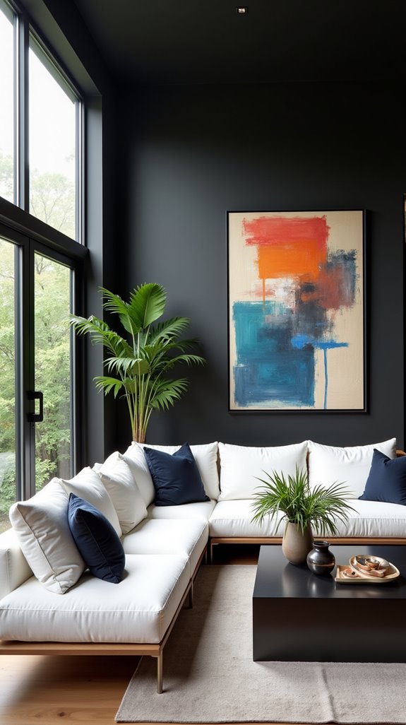 modern luxury with deep charcoal